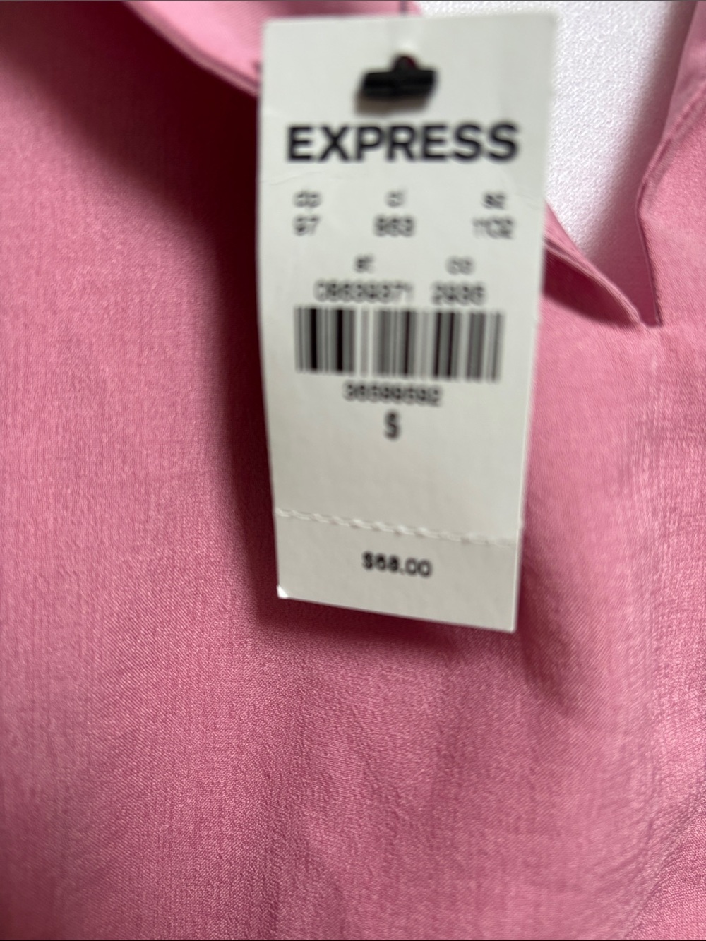 Express Dusty Rose Twist Front Peplum Halter Top - Picture 7 of 10